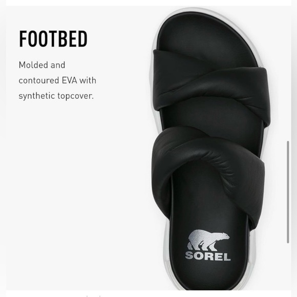 SOREL Viibe Puff Platform Sandal Sz 9.5 - Picture 5 of 6